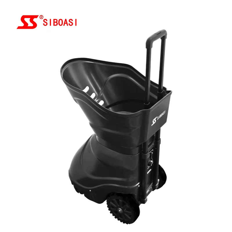 

SIBOASI Tennis Traininng Machine with wireless remote control, Red/blacl/white