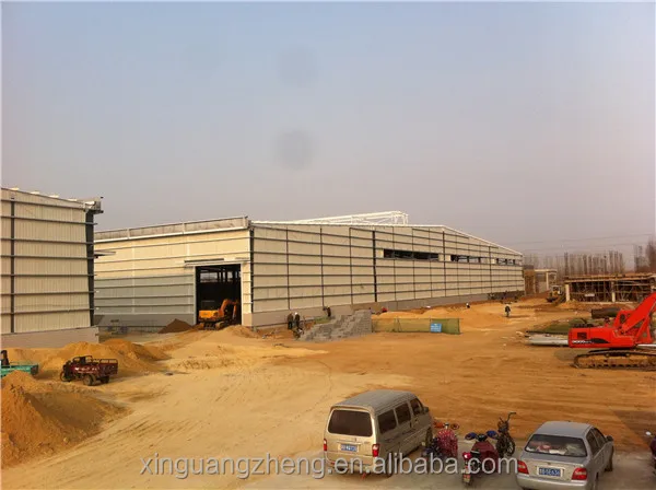Customized welding H steel structure frame warehouse