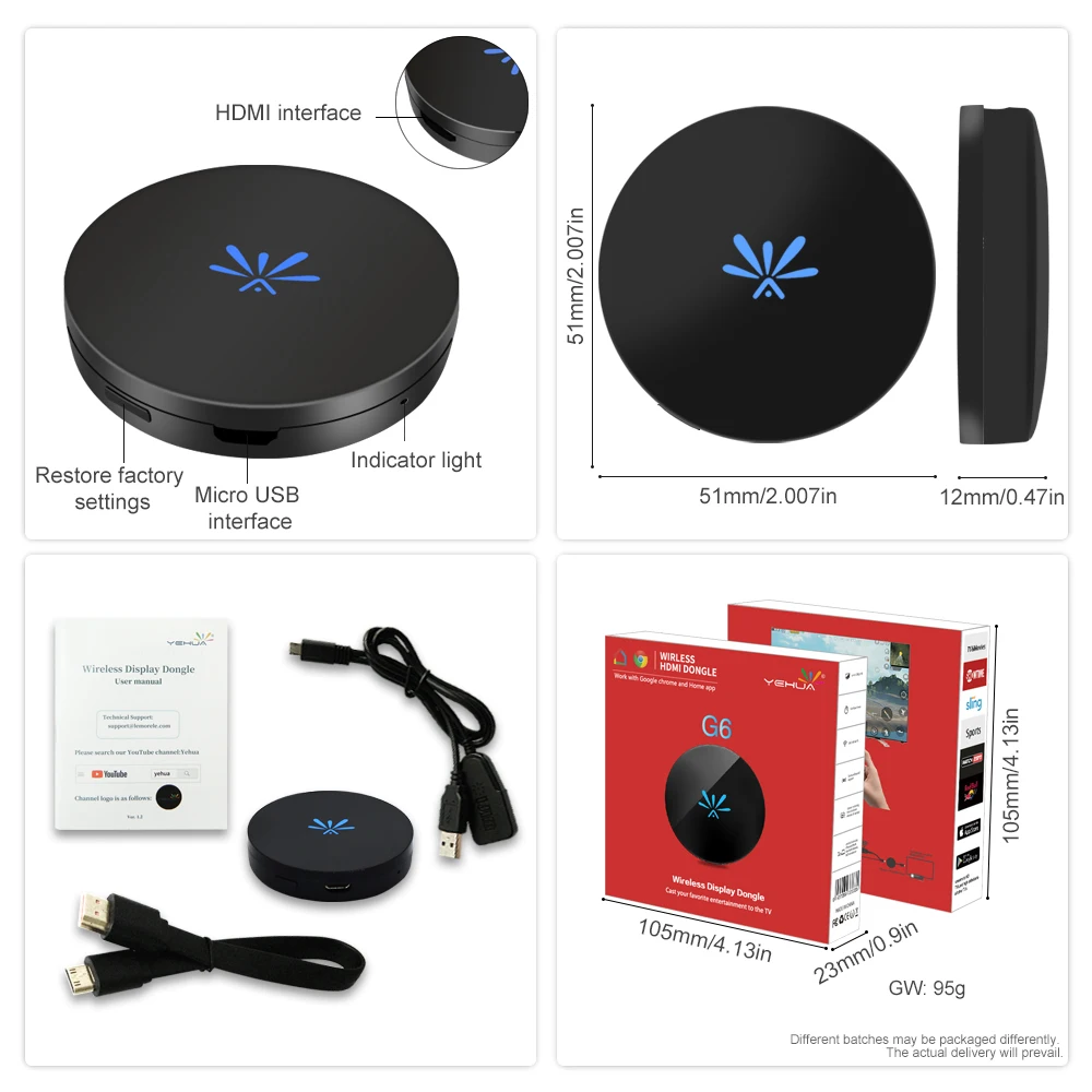 
G6-2 Private Mould Product RK3036 Mini pc tv Stick Wifi Display Dongle 