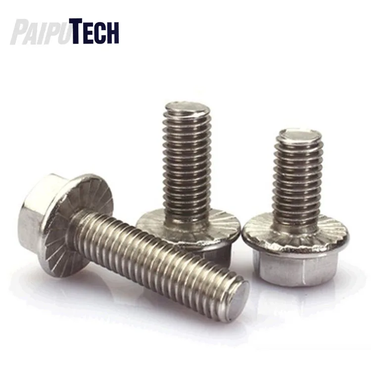 
DIN 6921 GB5787 Stainless Steel SS 304, 316 Hex Flange Bolt 