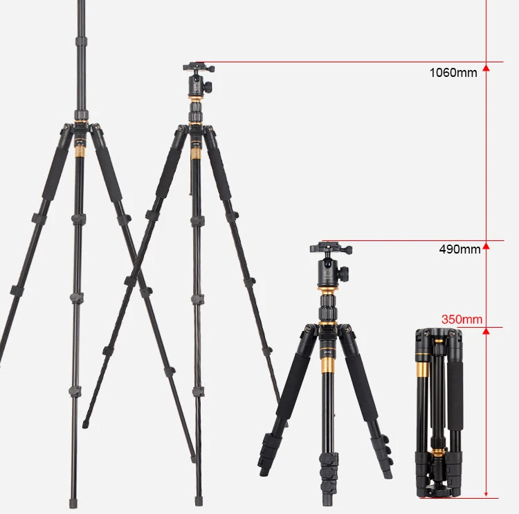 Aluminum Professional Tripod For Dslr Digital Camera And Telescope With
