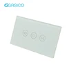 Wifi Remote Control Crystal Glass Touch key Curtain Control Roller Shutter Wall Switch