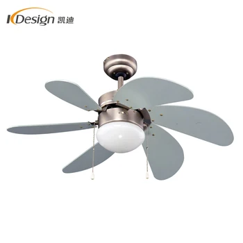 China 30 Inch Small Modern Ceiling Fan Light 6 Blade Copper Motor