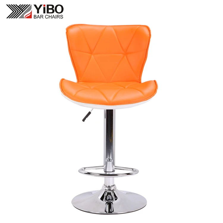 Cheap Modern Design Light Blue Metal Chrome Bar Chairs For Kitchen