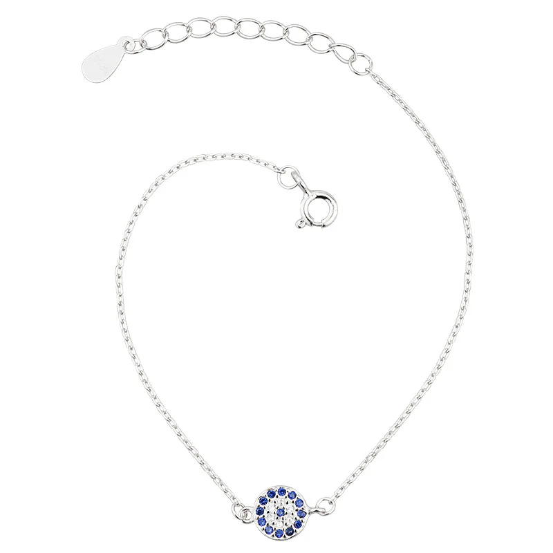 

925 sterling silver retro women jewelry flower shape charm bracelet