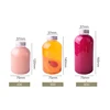 plastic bottles for oil 16oz 18oz food grade PET triangular spiral aluminum cap juice bottle