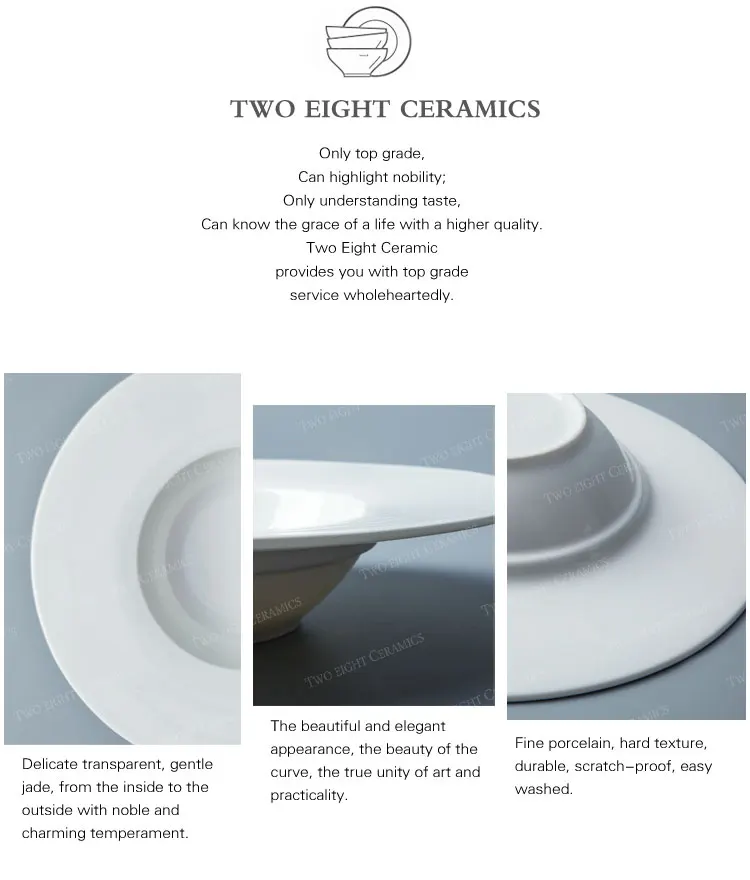 Two Eight New dining plates Suppliers for restaurant-10
