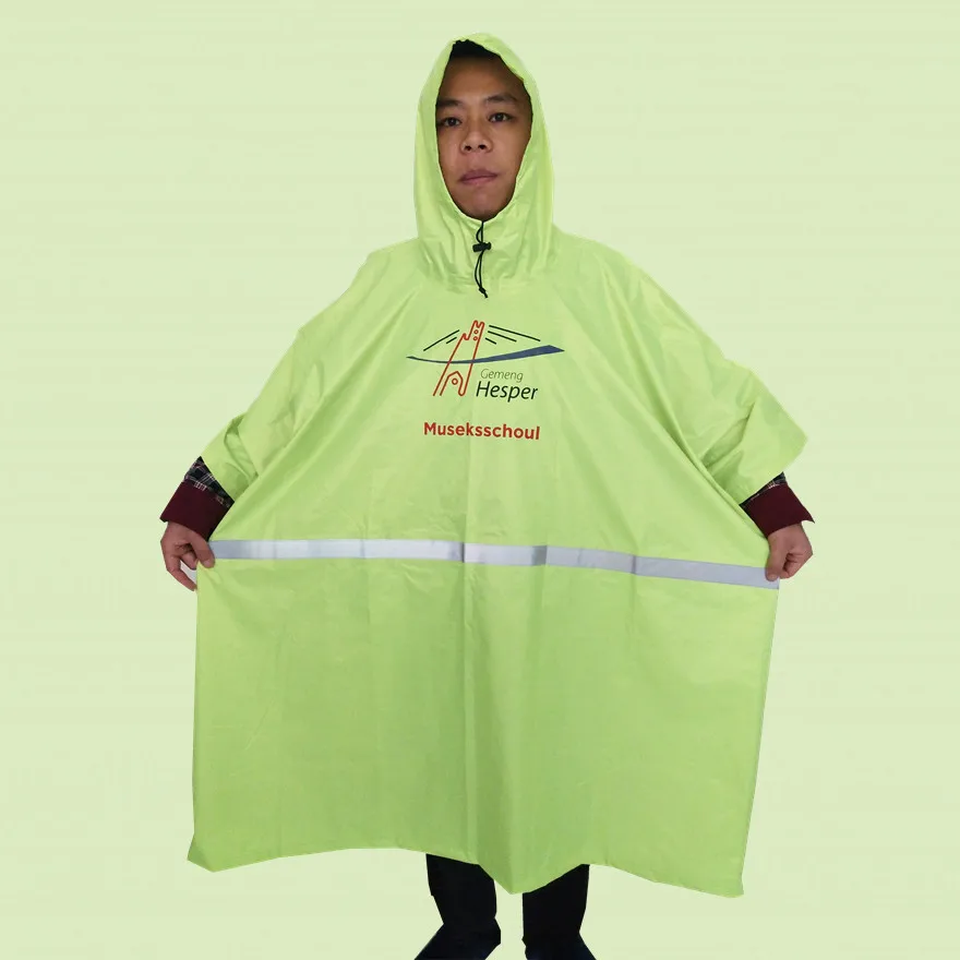 
High quality waterproof disposable rain poncho reusable eva/pvc rain coat poncho 