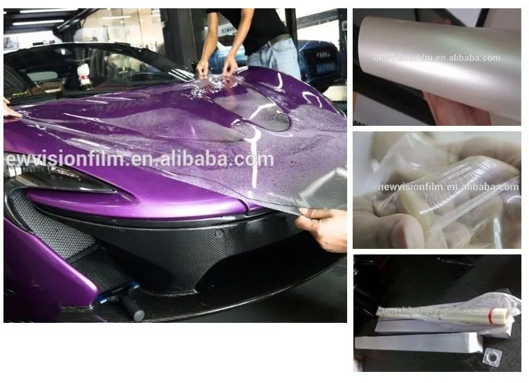 Clear Transparent Auto Paint Masking Film Stretch Tpu Automotive Foil