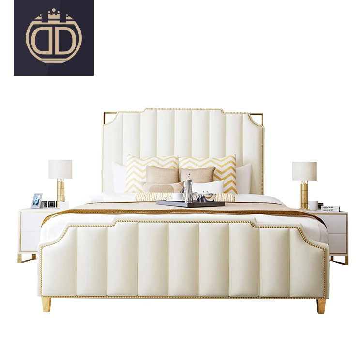 
European modern luxury king size sleeping bed bedroom furniture set queen size double bed design furniture set  (60794057512)