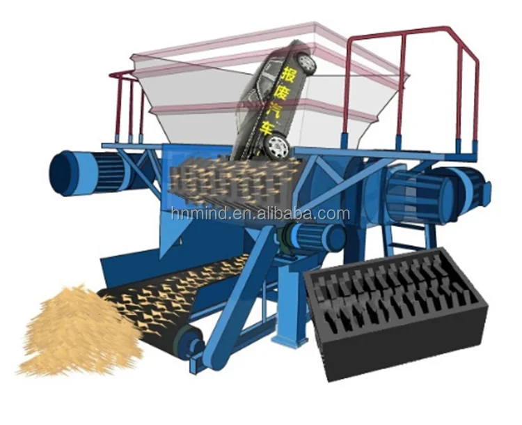 Kitchen Waste Two Shaft Shredder /food Waste Shredder/fruit And