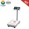 Digital Scales 100kg Capacity LCD Display Green Backlight,Easy Operation AC Cord Power Cable ABS Plastic Indicator,SS Plate