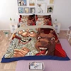 Wholesale Cheap 3D Christmas Santa Design Home Goods Patchwork 4 Pieces Polyester Comforter Set Bedding , Bedspread