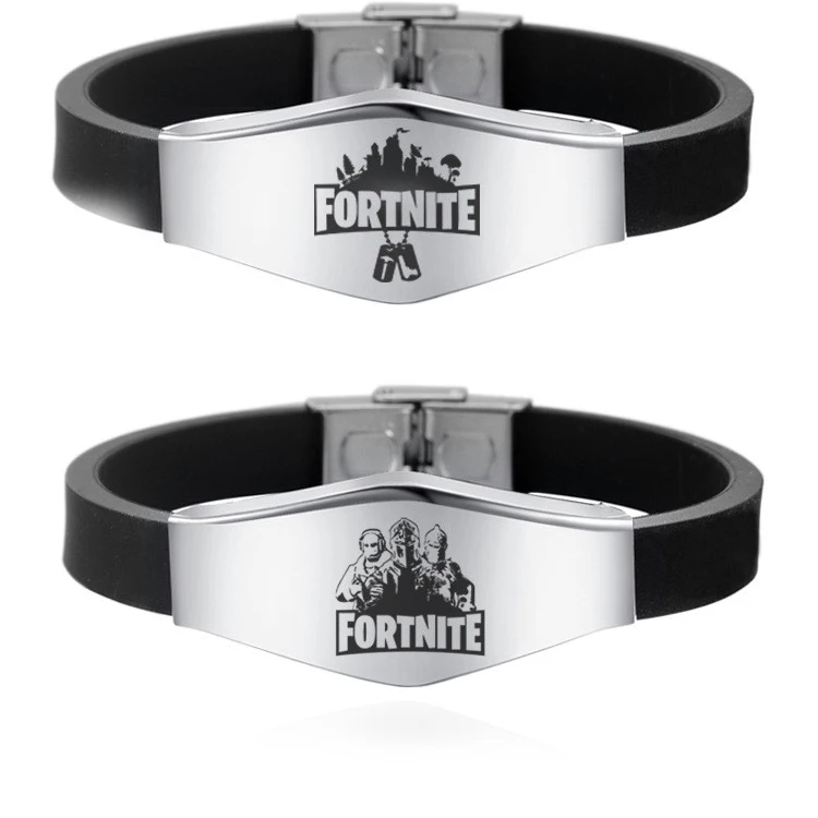 

Wholesale Price Customized Stainless Steel Fortnite  Cuff Bracelet, As picture