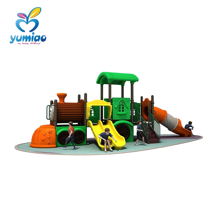 
Made in China train model new design slide for kids mini plastic train type slide 