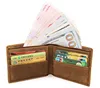 Simple Classic Retro Leather Short Wallet Wallet Leather Card Holder Wallet Source Factory Spot Wholesale Order