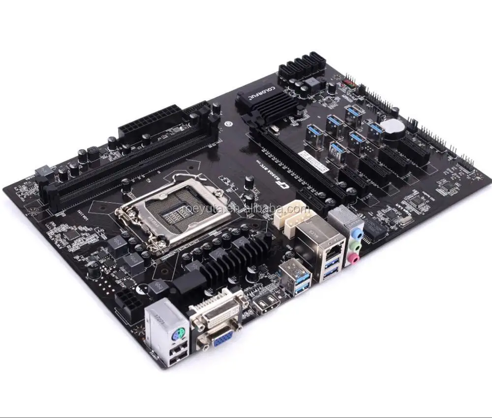 

Colorful lga 1151 B250A V2.0 pro intel Core 12gpu motherboard for mining gtx 1070 1080 ti