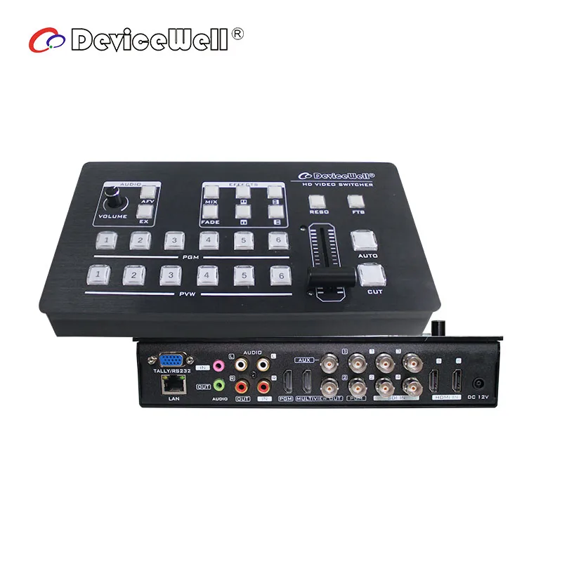 

HDS7106 2019 TV Broadcast Equipment Six Channel Portable SDI Video Switcher