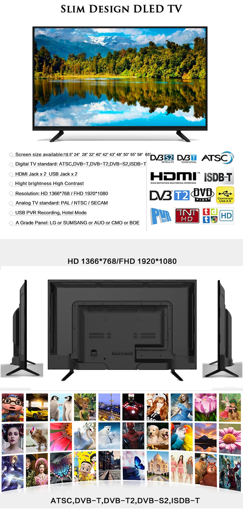 Vitek Bulk Buy Wholesale Low Price 24 Inch 1080p Hd Smart Led Tv,China