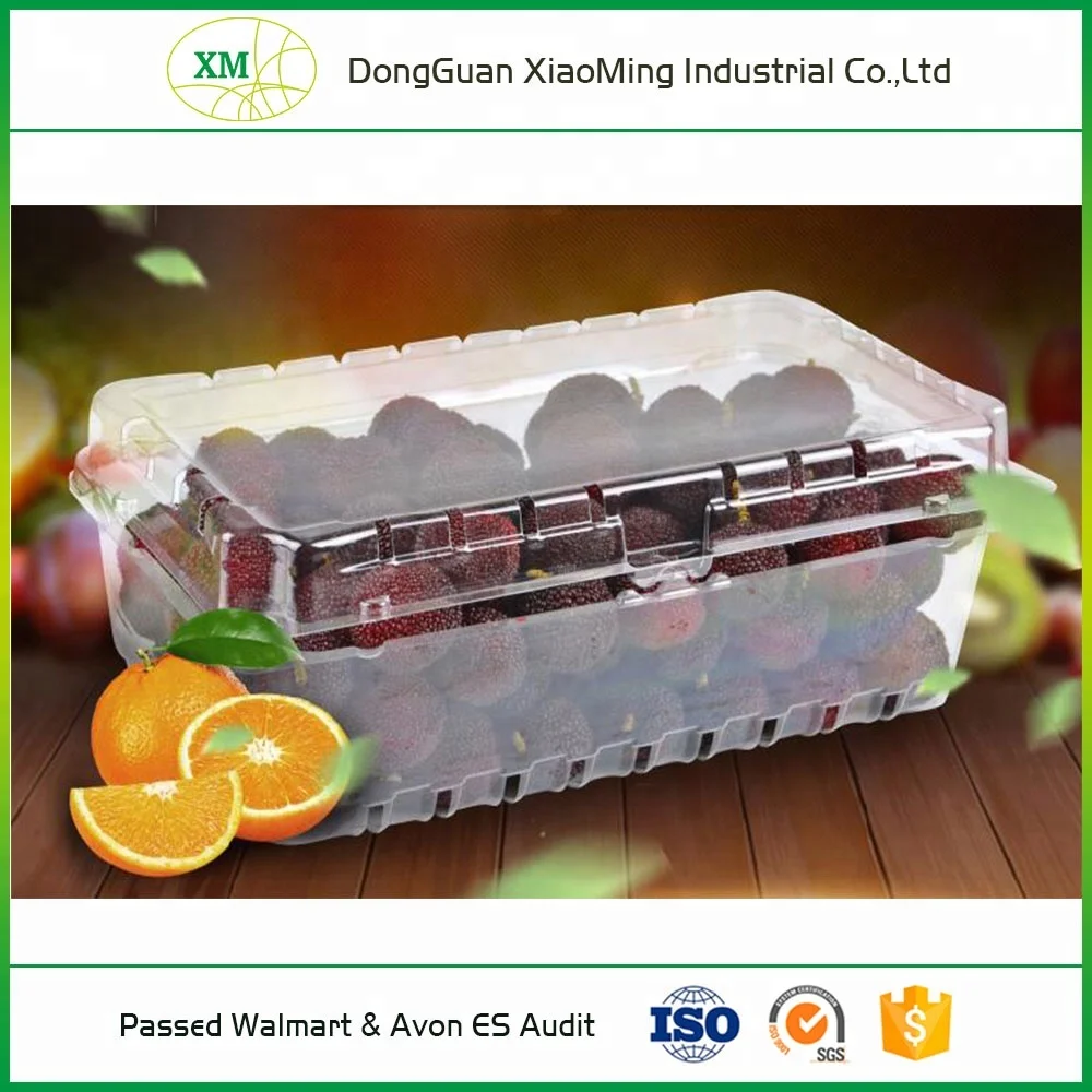 
Wholesale biodegradable pvc pet disposable transparent plastic fruit blister packaging tray 