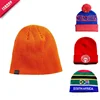 Wholesale Unisex Jacquard LOGO With Woven Label Unique Man Crochet Knit Beard Cap