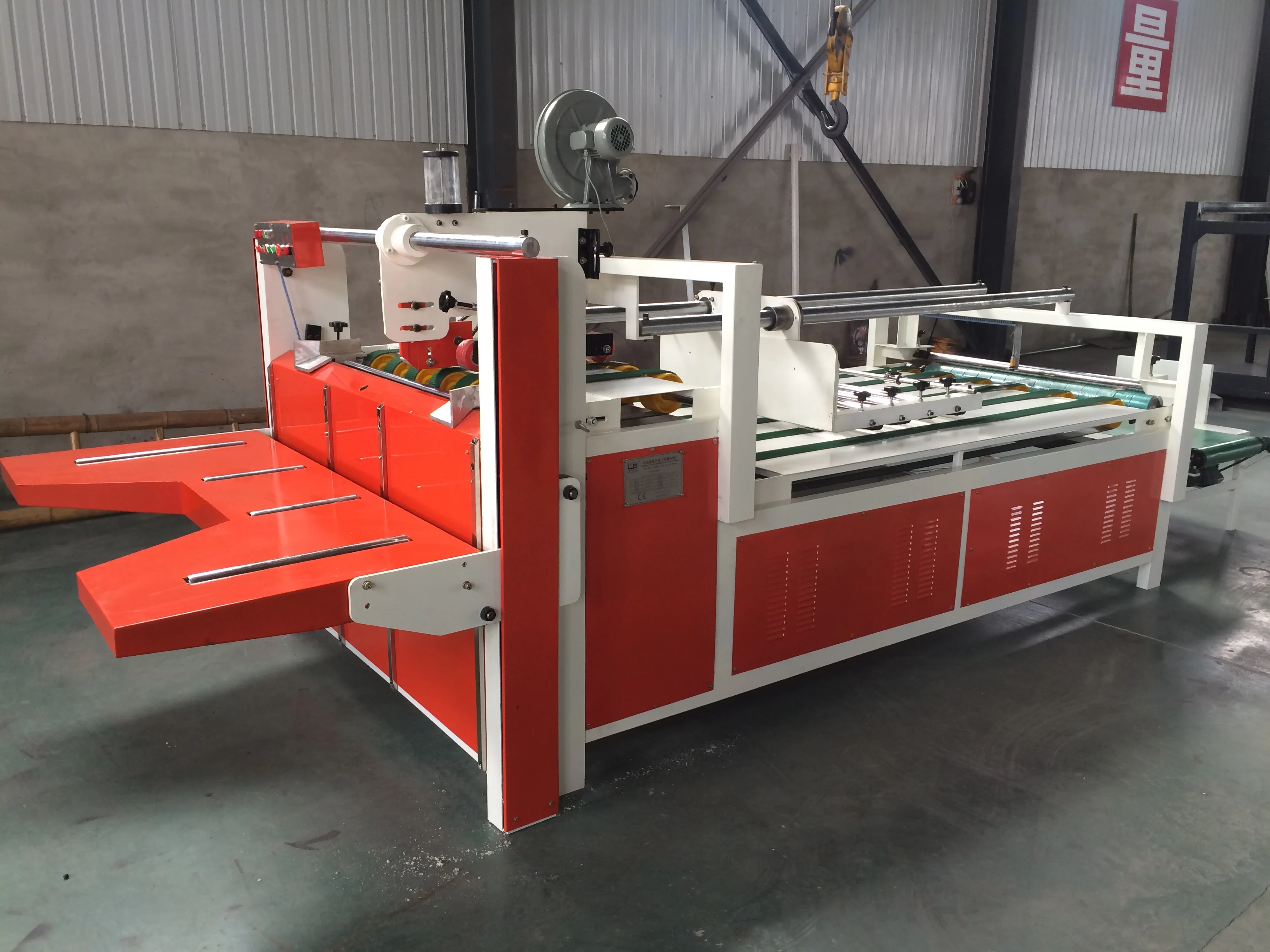 Semi Automatic Corrugated Carton Box Folder Gluer Machine - Buy Paper ...