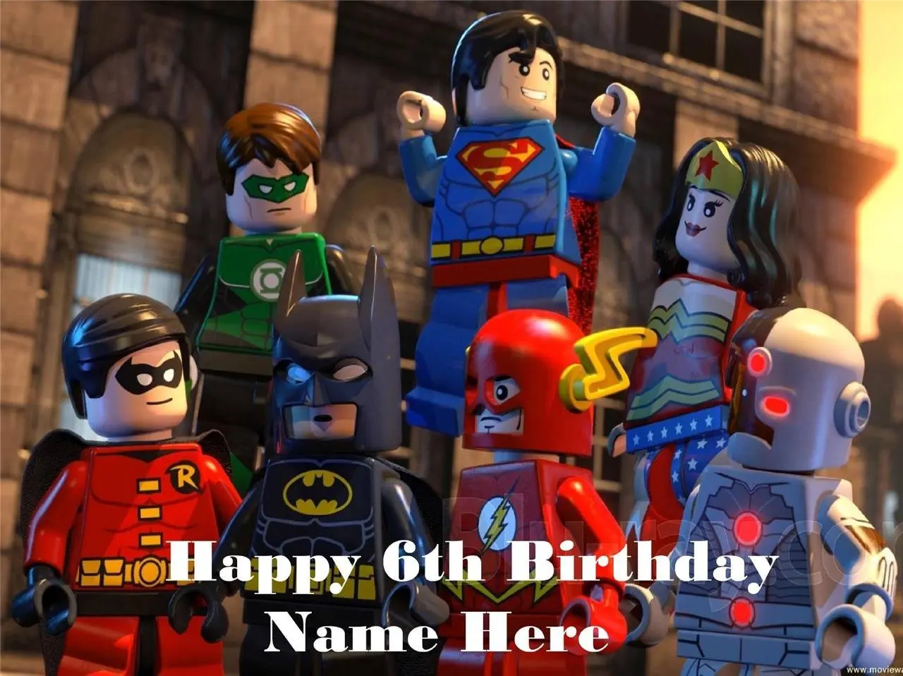 Lego Super Heroes edible icing cake toppers. View 3 images Select + personalise! image 3