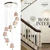Decorative LED stair light crystal droplight flush mount ceiling lighting fixture ETL84071
