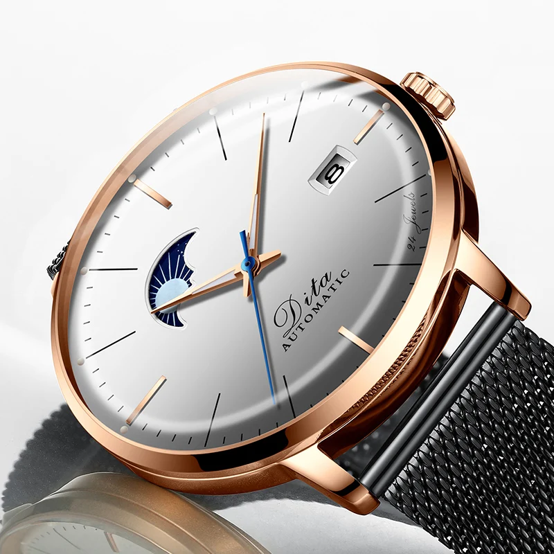 

High quality automatic mechanical stainless steel relojes hombre hand watch men bracelet wrist watch