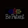 strass hotfix be patient to autism rhinestone motif heat transfers for t shirts