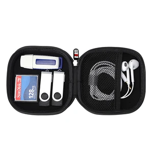 BUBM Polyester Hard Shell EVA Headphone Earphone Case
