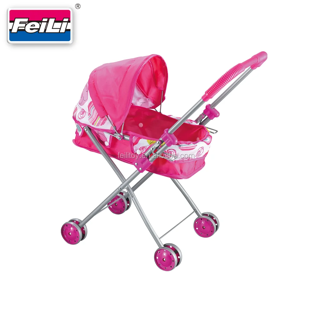 Fei Li Stroller Baby Doll Stroller With Doll Walker And 12'' Doll 3 In