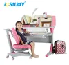 Wooden multi-functional children school study table and chair