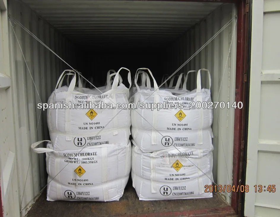El clorato de sodio 99,5, 7775099, NaClO3CloratoIdentificación del