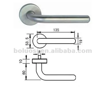 
Stainless steel door handle lock set BMS-SS04 