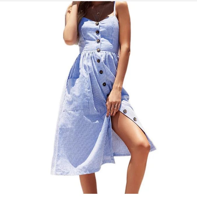 

Summer Women Dress Vintage Sexy Bohemian Floral Tunic Beach Dress