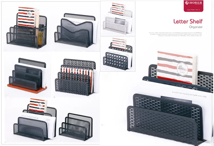 wire mesh office desk organizer