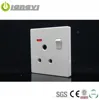 UK Standard 15A switched socket with neon wall switch