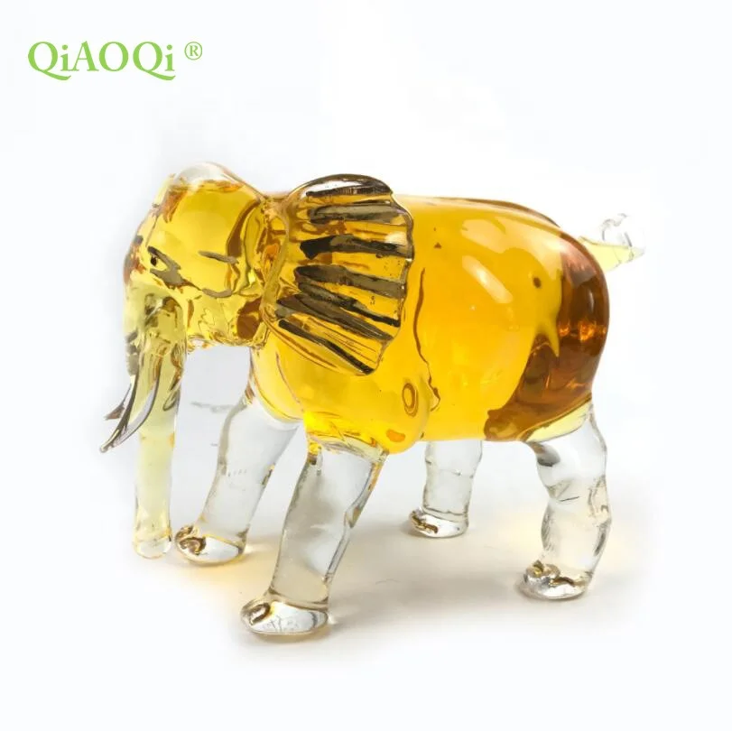

African elephant design glass wine bottle from China