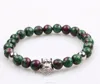 New arrival 8mm ruby zoisite stone beaded bracelets men bracelet