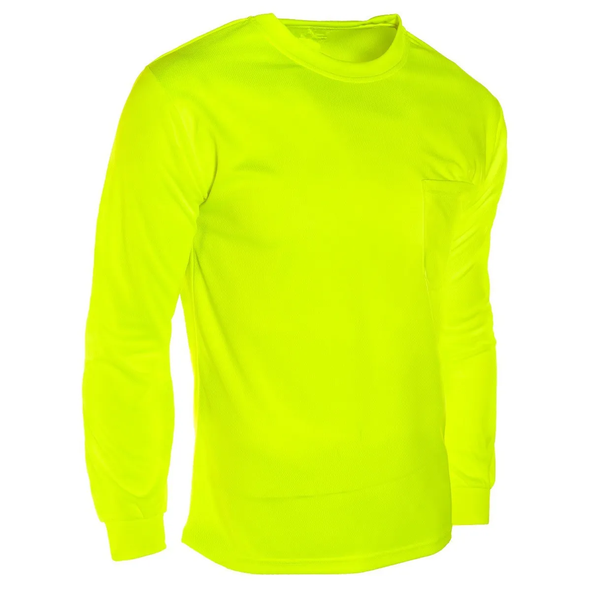 Wholesale Microfiber Long Sleeve T-shirt,Neon Green And Orange Safety ...
