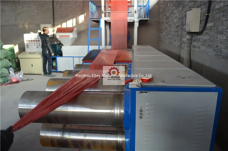 pet strap split film making machine split film making machine  System PLC AND TOUCH SCREEN SYSTEM CONTROL