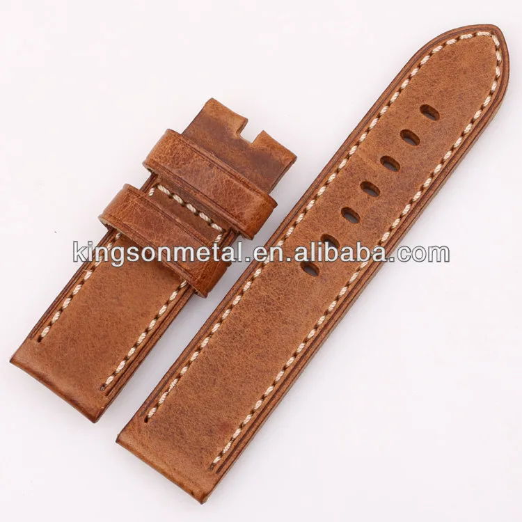 26mm Wide Handcrafted Genuine Leather Watch Bands Men Buy Wide