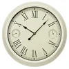 Perfect Time Radio Controlled Clock Outdoor Garden Wall Clock - Antique White