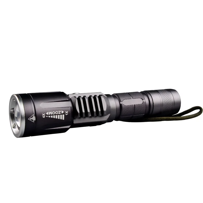 Wholesale Portable Zoom Waterproof XM-LT6 Police Security Flashlight with USB Charger