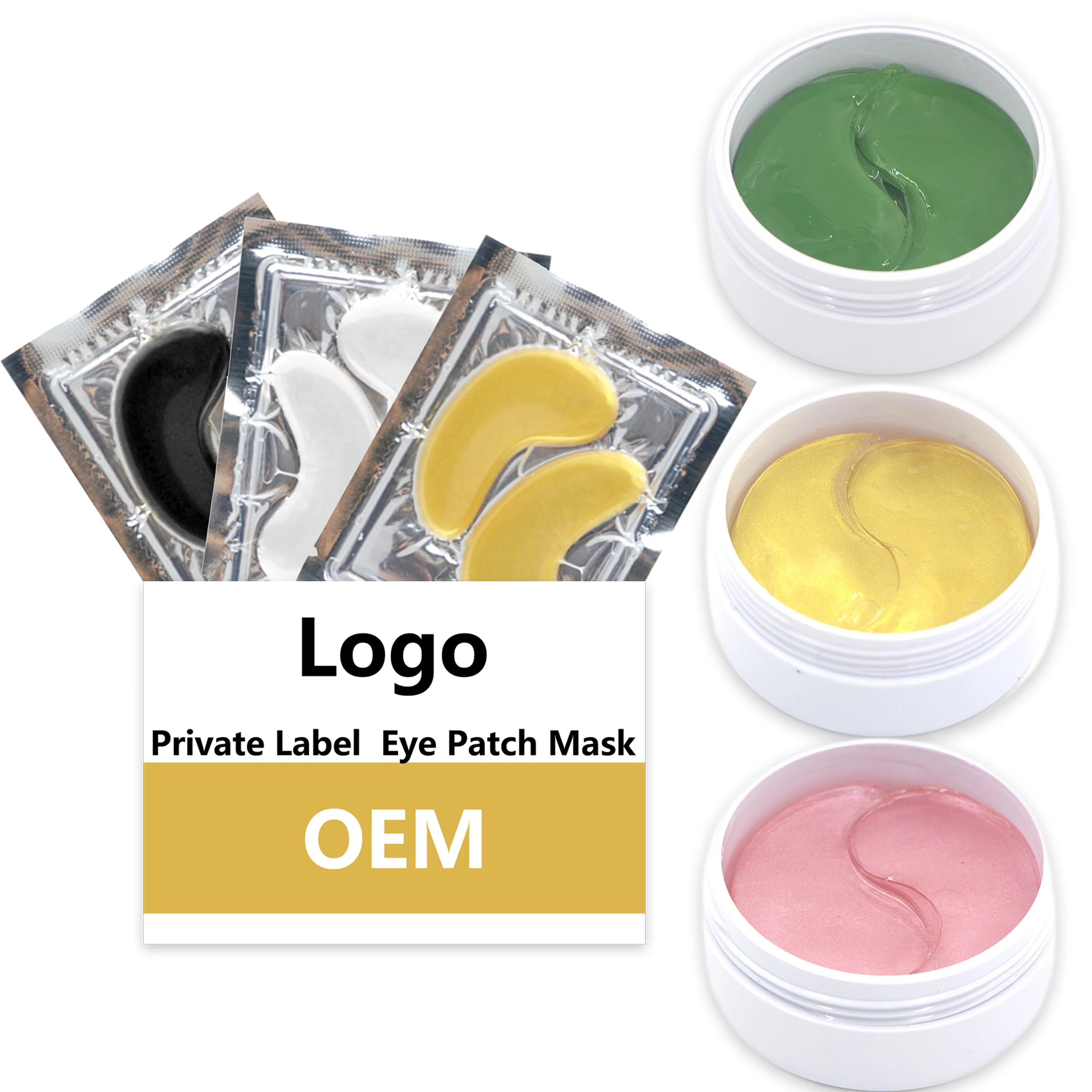 

Eye gel remove dark circles firming hydrogel gold collagen under eye patch mask, Customized colors