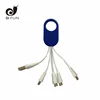 2019 Latest promotional gift item multi 3 4 5 in 1 big ring design usb cable both charge & data transfer
