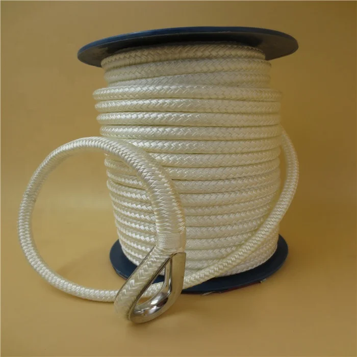 Marine Anchor Rope 12mm Double Braided Nylon Anchor Line Used Marine