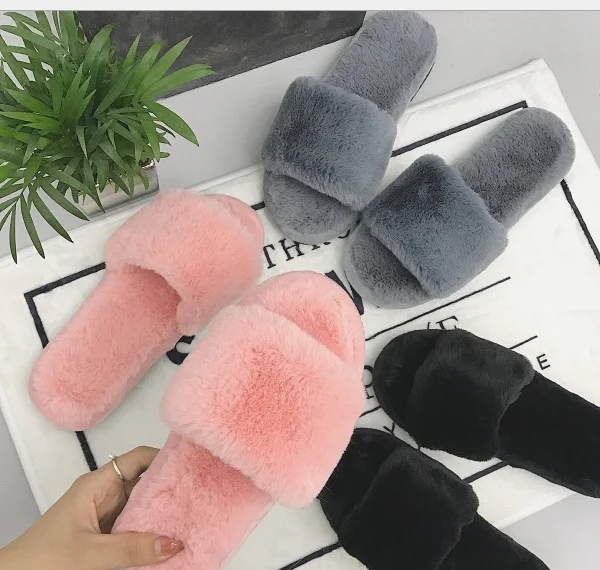 soft fur slippers