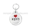 Popular Round Zinc Alloy Dog Pet Tag with XOXO Texts Logo